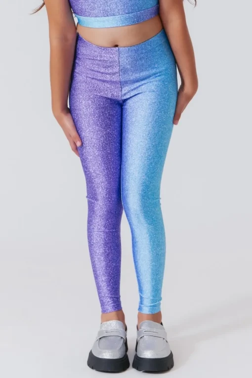 TEREZ Bottoms-GLITTER UNICORN LEGGINGS