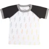BOY CHASER KIDS Tops | Lightning Bolt-GRADIENT BOLTS RAGLAN TSHIRT