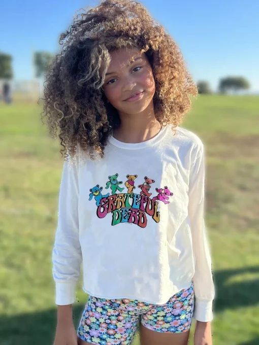 ROWDY SPROUT Tops | Tops-GRATEFUL DEAD BEARS LONG SLEEVE TSHIRT