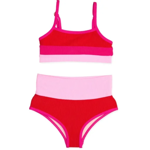 BEACH RIOT KIDS Swim-GUMDROP COLORBLOCK LITTLE EVA EMMA TWO PIECE BIKINI