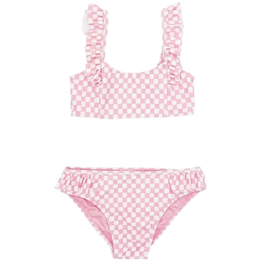 FEATHER 4 ARROW Swim-HAPPY DAZE CHECKERED TWO PIECE SPORTY BIKINI