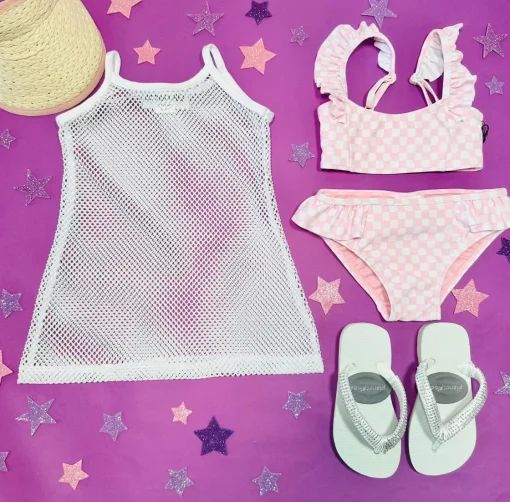 FEATHER 4 ARROW Swim-HAPPY DAZE CHECKERED TWO PIECE SPORTY BIKINI
