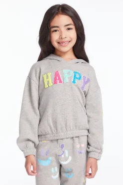 CHASER KIDS Outerwear | All Things Smiley Face-HAPPY PATCHES SMILEY HOODIE