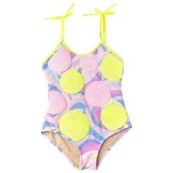 SHADE CRITTERS Swim-HAPPY SWIRL FLIP SEQUIN ONE PIECE SWIMSUIT