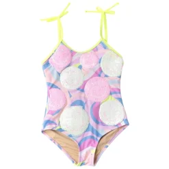 SHADE CRITTERS Swim-HAPPY SWIRL FLIP SEQUIN ONE PIECE SWIMSUIT