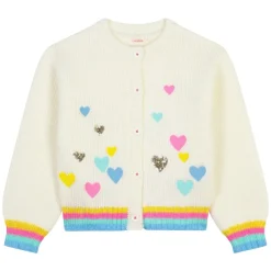 BILLIEBLUSH Outerwear | Hearts-HEART KNIT CARDIGAN