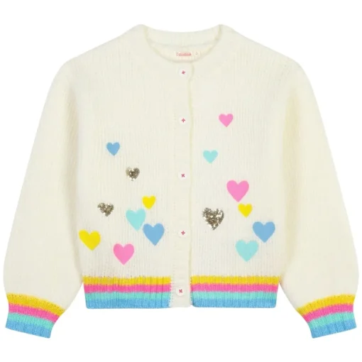 BILLIEBLUSH Outerwear | Hearts-HEART KNIT CARDIGAN
