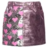 SARA SARA Bottoms | Bottoms-HEART SEQUIN METALLIC SKIRT
