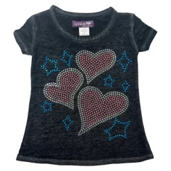 SPARKLE BY STOOPHER Tops | Hearts-HEARTS AND STARS TSHIRT