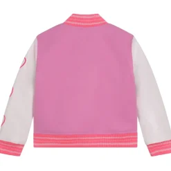 BILLIEBLUSH Outerwear | Hearts-HEARTS PLEATHER VARSITY JACKET