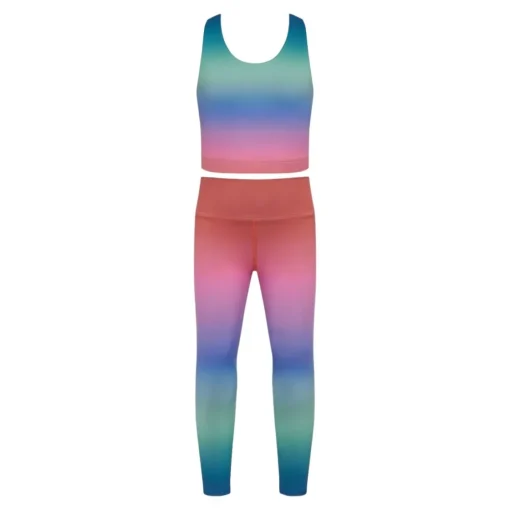 BEACH RIOT KIDS Bottoms-HIGH TIDE OMBRÉ LITTLE PEPPA LEGGINGS