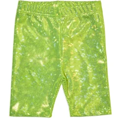PETITE HAILEY Bottoms | Bottoms-HOLOGRAPHIC BIKER SHORTS