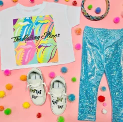 PETITE HAILEY Bottoms | Bottoms-HOLOGRAPHIC LEGGINGS