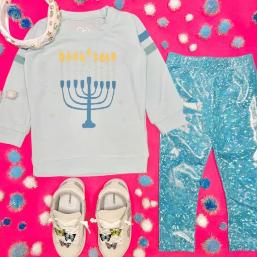 PETITE HAILEY Bottoms | Bottoms-HOLOGRAPHIC LEGGINGS
