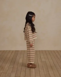RYLEE + CRU Bottoms | Bottoms-HONEYCOMB STRIPE KNIT PANTS