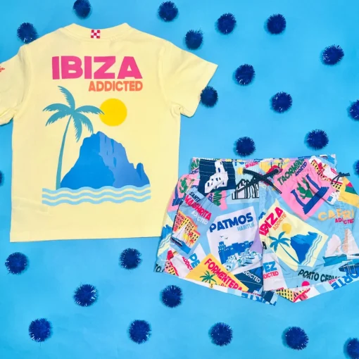 BOY MC2 SAINT BARTH KIDS Tops-IBIZA POSTCARD TSHIRT