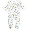 BABY STEPS Footies / Pajamas-ICON DOODLES ZIP FOOTIE