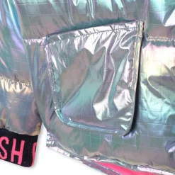 BILLIEBLUSH Outerwear-IRIDESCENT HOODED PUFFER JACKET
