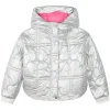BILLIEBLUSH Outerwear | Hearts-IRIDESCENT QUILTED HEARTS PUFFER JACKET
