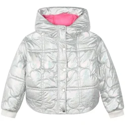 BILLIEBLUSH Outerwear | Hearts-IRIDESCENT QUILTED HEARTS PUFFER JACKET