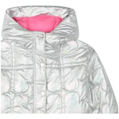 BILLIEBLUSH Outerwear | Hearts-IRIDESCENT QUILTED HEARTS PUFFER JACKET
