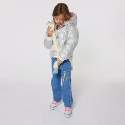 BILLIEBLUSH Outerwear | Hearts-IRIDESCENT QUILTED HEARTS PUFFER JACKET