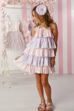 OOH! LA, LA! COUTURE Dresses-ISLA LACE RUFFLE LAYERED DRESS