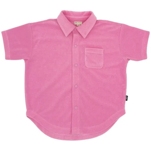 FEATHER 4 ARROW Tops-ISLA TERRY BUTTON DOWN TOP