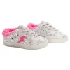 MINI DREAMERS Shoes-IVY GLITTER FUZZY BOLT SNEAKERS