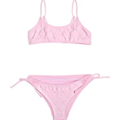 MC2 SAINT BARTH KIDS Swim | Hearts-JAIDEN HEART EMBOSSED TWO PIECE SWIMSUIT