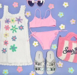 MC2 SAINT BARTH KIDS Swim | Hearts-JAIDEN HEART EMBOSSED TWO PIECE SWIMSUIT