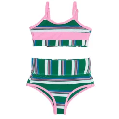 BEACH RIOT KIDS Swim-JELLY BEAN STRIPE LITTLE EVA AND EMMIE TWO PIECE BIKINI