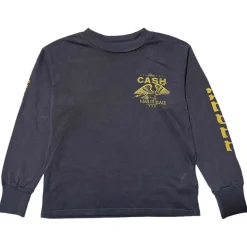 BOY ROWDY SPROUT Tops | Tops-JOHNNY CASH AMERICAN REBEL LONG SLEEVE TSHIRT