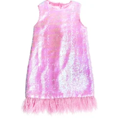 MINI DREAMERS Dresses | Sequin & Sparkle✨-KAIA SEQUIN FEATHER DRESS