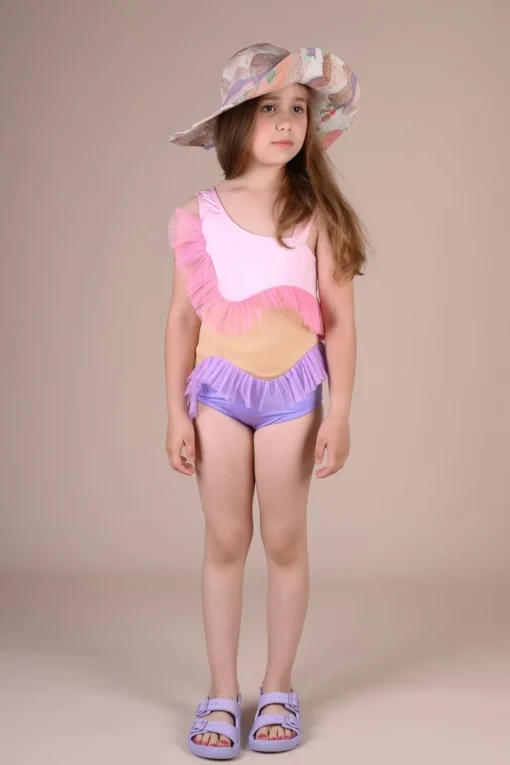 RASPBERRY PLUM Swim-LANA TULLE ONE PIECE SWIMSUIT