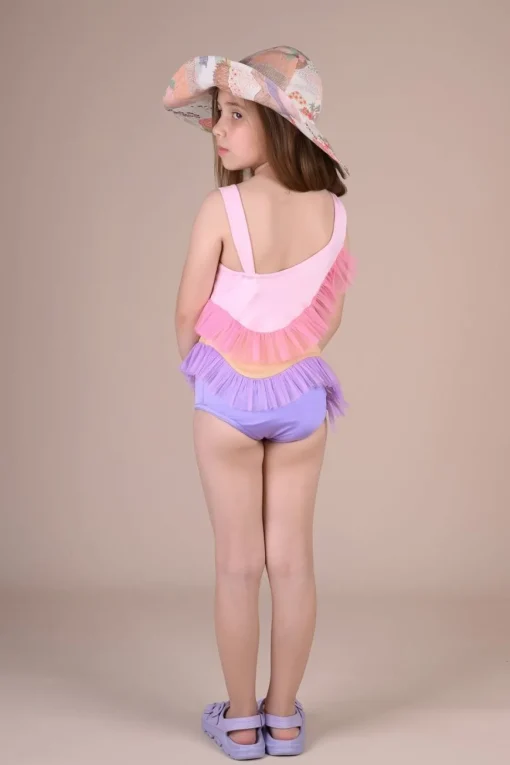 RASPBERRY PLUM Swim-LANA TULLE ONE PIECE SWIMSUIT