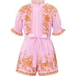 MARLO Jumpsuits / Rompers | Spring Florals-LEA EMBROIDERED ROMPER