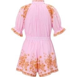 MARLO Jumpsuits / Rompers | Spring Florals-LEA EMBROIDERED ROMPER