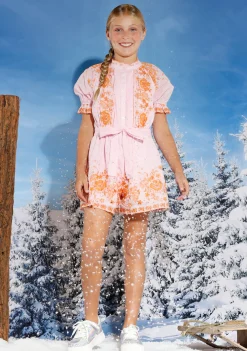 MARLO Jumpsuits / Rompers | Spring Florals-LEA EMBROIDERED ROMPER