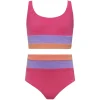 BEACH RIOT KIDS Swim-LIL MACKENZIE HEIDI COLOR BLOCK TWO PIECE BIKINI