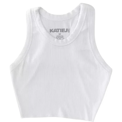 KATIE J NEW YORK Tops-LIVI RIBBED TANK TOP