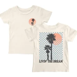 BOY TINY WHALES Tops-LIVIN THE DREAM TSHIRT