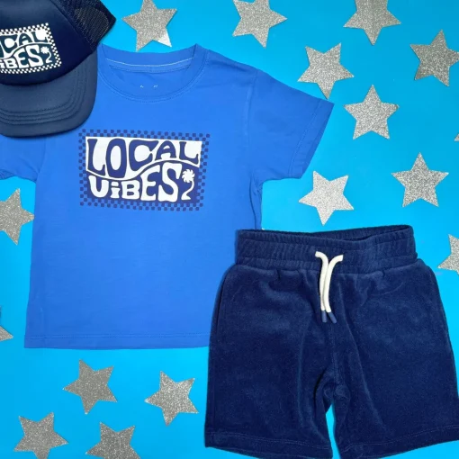 BOY FEATHER 4 ARROW Tops | Tops-LOCAL VIBES TSHIRT