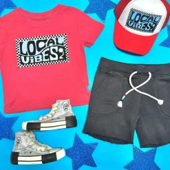 BOY FEATHER 4 ARROW Tops | Tops-LOCAL VIBES TSHIRT