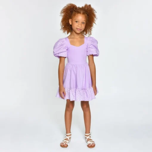 LITTLE PEIXOTO Dresses-LOGAN LACE TRIM DRESS