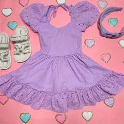 LITTLE PEIXOTO Dresses-LOGAN LACE TRIM DRESS