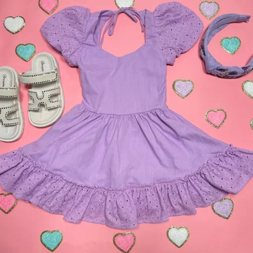 LITTLE PEIXOTO Dresses-LOGAN LACE TRIM DRESS