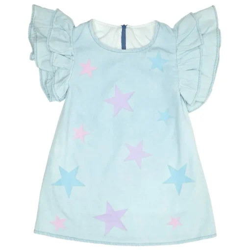 MINI DREAMERS Dresses | Stars-LONDON STARS DENIM DRESS