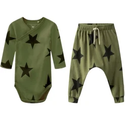 BOY NUNUNU Bottoms | Onesies / Rompers-LONG SLEEVE ONESIE & LEGGINGS SET (UNISEX)