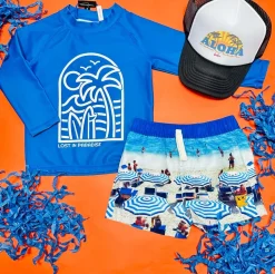 BOY ROCK YOUR BABY Swim-LOST IN PARADISE RASH GUARD